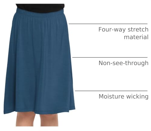 Image of STRETCH IS COMFORT Girls Skirts Flowy A Line Knee Length and Ankle Length | Elastic Waist, Kids School Skirt, Girls Maxi Skirt, Black Skirt For Girls, Faldas Para Ninas, Girls Long Skirt, Long skirts