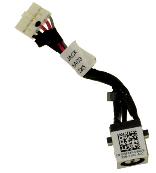 ULTRAZONE Laptop DC Power Jack for DELL Latitude E5570, Precision 15 (3510), DP/N: WP4YF, 0WP4YF, P/N's: ADM80_DC_in_Jack DC30100VK00