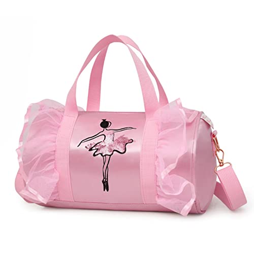 Chen0-super Kinder Duffle Bag, Tanz Tasche für Mädchen, Niedlich Ballett Tanz Rucksack, Kleinen Duffle Bag Reisetasche für Sport, Gymnastik, Ballett & Übernachtung Cover