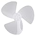 dPois 16 Inch / 12 Inch Aspas del Ventilador Aspas Hojas Plásticas de Ventilador con/Sin Tuerca para Ventilador de Techo Ventilador de Pie Mesa Blanco A 16 Inch
