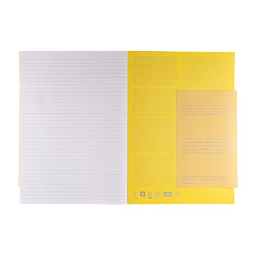 Cahier Fabriano Ecoqua Plus A4 ligné jaune au bureau ou en réunion - 7