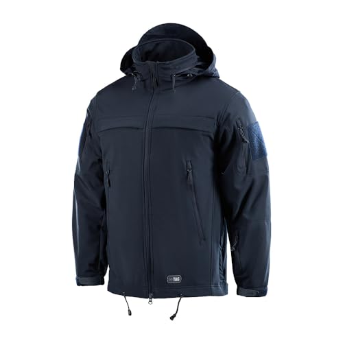 M-TAC Veste de police à coque souple, Bleu marine, S