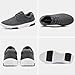 Men's Orthopedic Leather Dress Walking Shoes: Comfort Plantar Fasciitis Fashion Sneakers with Arch Support, Light-Weight Oxford Shoes for Relaxed Dark Grey Size 11
