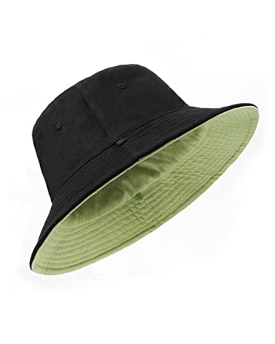 Zylioo Small Size Summer Reversible Bucket Sun Hats,Double-Sided Beach Fishing Hat,Unisex Packable Outdoor Travel Hats #TOP30