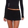 REORIA Women’s Low Rise Skirts Micro Mini Skorts with Built-in Shorts