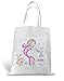 wolga-kreativ Stofftasche Einkaufstasche Delfin und Meerjungfrau mit Name Stoffbeutel Kindertasche Sportbeutel Schuhbeutel Wäschebeutel Stoffsäckchen Jutebeutel Schultertasche Mädchen