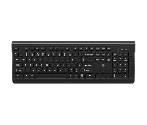 Image of HP 115 Wireless Keyboard, Full-Size Chiclet Keys with Numeric Keypad, Integrated Copilot Key, 2.4GHz USB-A Dongle Connection, Compatible with Laptop /PC /Desktop (B88K4AA) - 3 Years Warranty