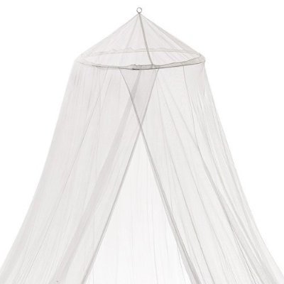 Bacati - White Netting Bed Canopy
