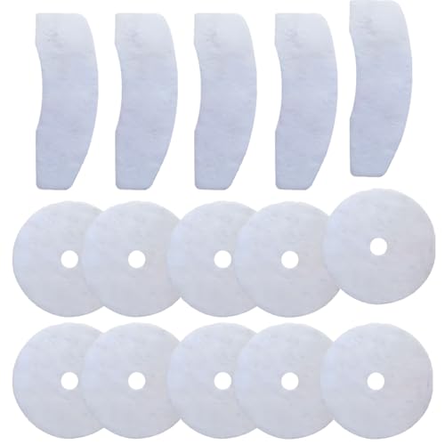 Tumble Dryer Filter Replacement Kit - 15 Pcs Universal Cloth Exhaust & Air Intake Filters Compatible with Bush DHB7VTDW/DHB7VTDB/TD3CNBW Models | Efficient Lint Removal, Extends Dryer Life
