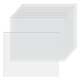 BUYGOO 10Pack 11' x 14' Clear Plexiglass Plastic Acrylic Sheet 0.03” Thick, Clear Acrylic Sheet...