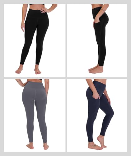 CAMPSNAIL 4 Pack Yoga Pants with Pockets for Women - High Waist Tummy Control Soft Leggings for Workout Gym2