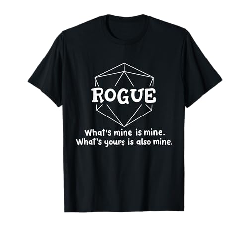Rogue Funny Character Joke Roleplaying Games RPG Gamer T-Shirt