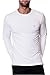 Tommy Jeans Herren Original Rib Langarm Langarmshirt Weiß (Classic White 100) Medium