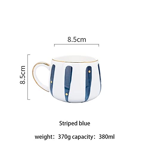KUYWLMKMZZ Taza de café Reutilizable Taza de cerámica, Taza de café Pintada a Mano, Tazas, Tazas de Cacao Caliente… - Imagen 3