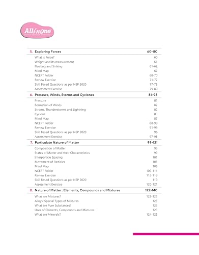 Image of Arihant All in One Science Class 8 Book 2025 Edition | NCERT Based Complete Study Guide with Mind Map, Competency Based Questions, Chapterwise Exercises and Sample Question Papers