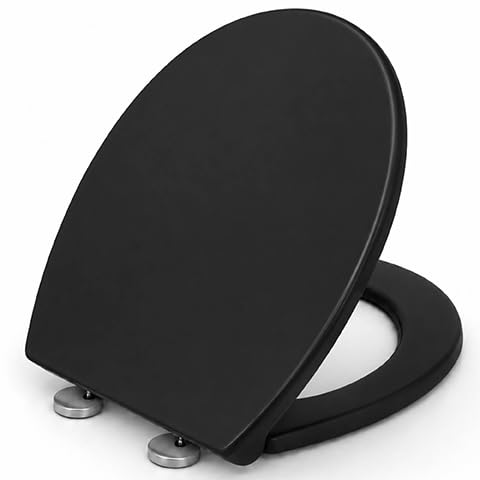 Futura Soft Close Oval Toilet Seat, Quick Release, Black