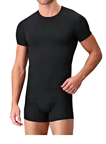 Scollo a V: Il design con scollo a V di questa maglietta aggiunge un tocco di stile e rende questa maglietta adatta per indossarla da sola o sotto una giacca o una camicia.