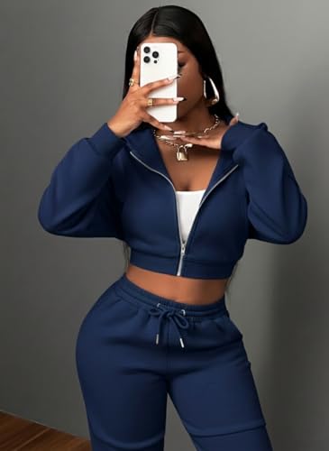 Image of Q - RIOUS Women's Baggy Mid Waisted Lounge Sweat Pants with Drawstring Athletic Flared Joggers with Pockets