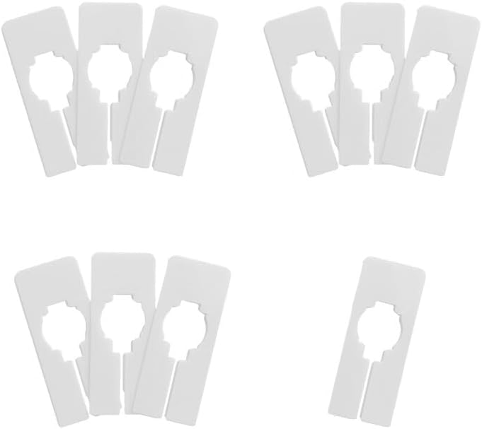 Divisores de tamaño de perchero de ropa blanco, divisores rectangulares para colgar ropa y armario, divisores de armario para colgar ropa y armario, disponible en Yaxa Venezuela