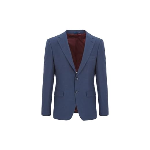 Gervasi Men Ternos masculinos elegantes com caimento justo, jaqueta e calça social justa. Ternos masculinos de 3 peças, ternos de casamento, The Sea Blue Slim Suit Jacket com colete, 52