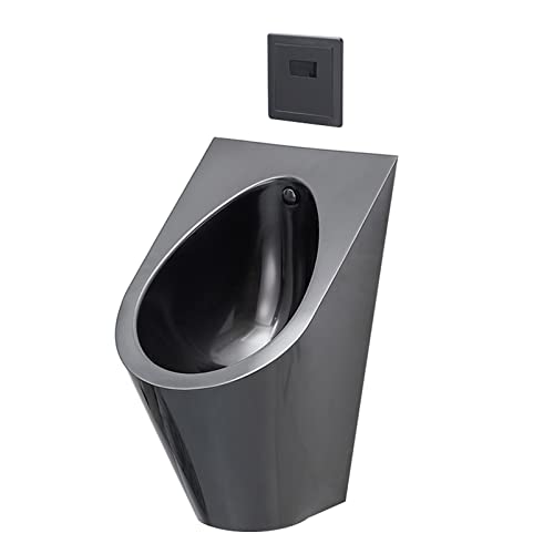 OTQEFTN 304 Stainless Steel Induction urinals,Household Wall-Mounted Vertical Toilets, Commercial Bathroom Urinal Funnel Toilet, Used in Bars, Hotels, Schools Public Toilet
