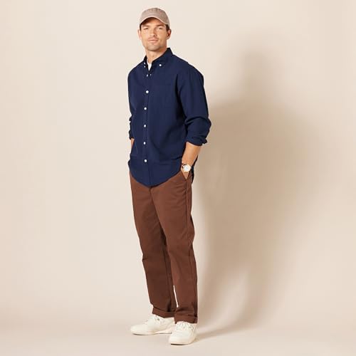 Image of Amazon Essentials Men's Classic-Fit Wrinkle-Resistant Flat-Front Stretch Chino Pant