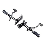 AMOPACORP Forward Controls Foot Pegs Levers Linkage Mounting Kit Compatible with 1991-2003 Harley Sp
