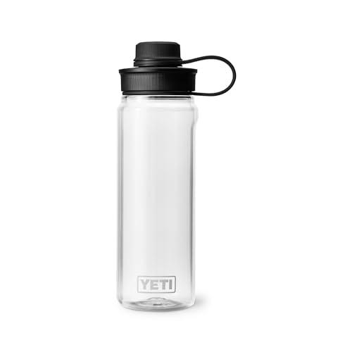 Image of YETI Yonder Water Bottle with Yonder Tether Cap, Lightweight, Leakproof and BPA-Free