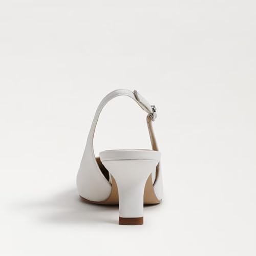 olomisa Slingback Pumps for Women, Kitten Heels with Pointed Toe Low Heel Sandals Ankle Buckle Strap Heels Slip-On Pumps4