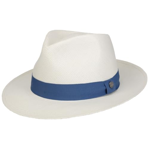 Lierys Lendamo Panama Hat Men White-Blue 7 3/8-7 1/2