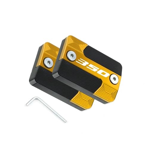 Couvercle liquide frein embrayage Forza350 jaune protection bocal moto aluminium avant