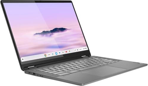 Image of Lenovo IdeaPad Flex 5i Chromebook Plus 2-in-1 Laptop, 14 inch WUXGA Touchscreen, Intel 6-Core i3-1315U, 8GB RAM, 128GB eMMC + 128GB SD Card, Intel UHD Graphics, Wi-Fi 6, Backlit, Chrome OS (Renewed)