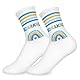 Schulkind 2025 Socken 28-36 Junge Mädchen Schultüte Füllung Geschenk Schulanfang Geschenk Sportsocken Sock Tennissocken Baumwollsocken (DE/NL/SE/PL, Numerisch, 28, 36, Regular, Blau Regenbogen)