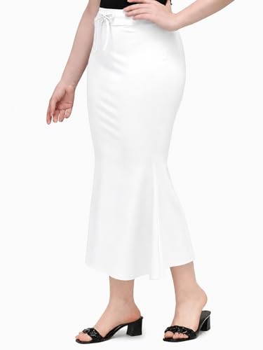 Image of Stretchable Saree Shapewear Petticoat for Women,Skirts for Women,Smooth Curve 4-Way Stretch Fish Cut Peticote Innerwear,Shape Wear Dress for Saree