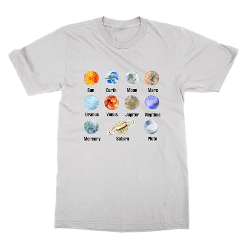 T-shirt Planètes du système solaire cadeau original pour passionné d'astrophysique
