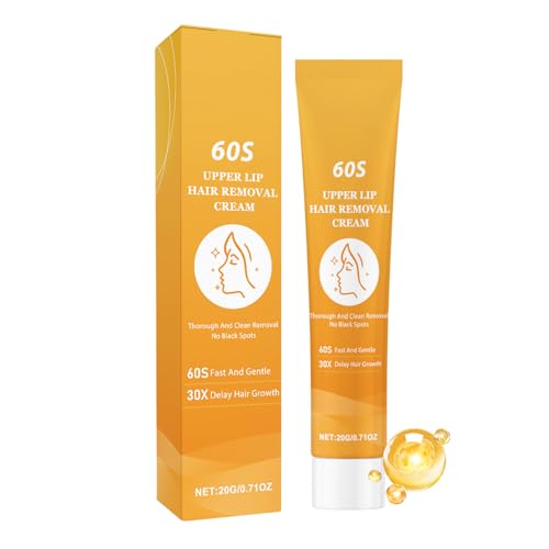 Crema de depilación facial, depilación de labios superiores para mujeres, crema depilatoria suave y eficaz para la cara y el cuerpo, depilación eficaz y sin dolor, crema de depilación corporal para