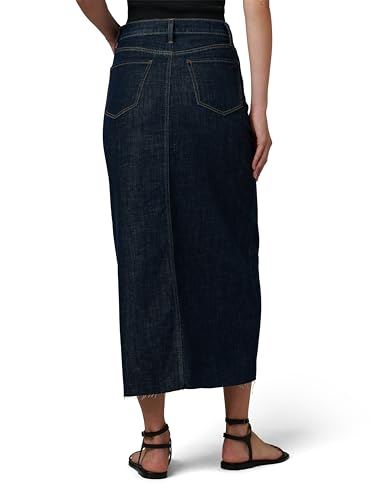 Joe's Women's The Eva High Rise Maxi Denim Skirt with Front Slit3