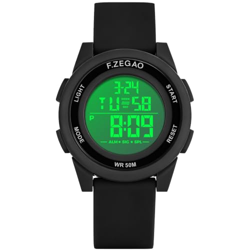 F.ZEGAO Women’s Digital Stopwatch Watch