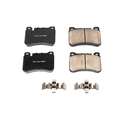 Image of PowerStop Front Brake Pads for Mercedes-Benz C230 2003-07 |C280 2006 |C320 2001-05 |C350 2006-07 |CLK350 2006-09 - Z17 Ceramic Brake Pads with Installation Hardware, 17-1121