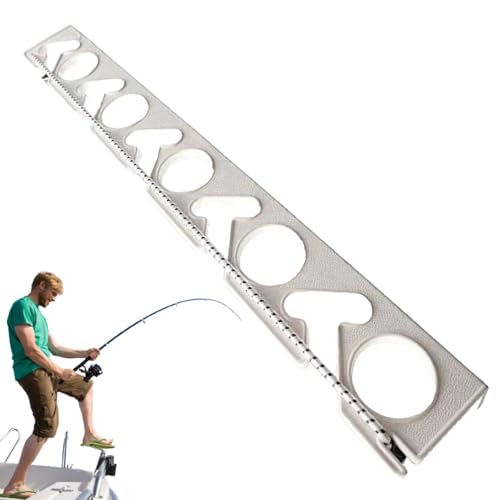 Fecadou Suporte para vara de pesca montado na parede, suporte para vara de pesca para parede | Rack