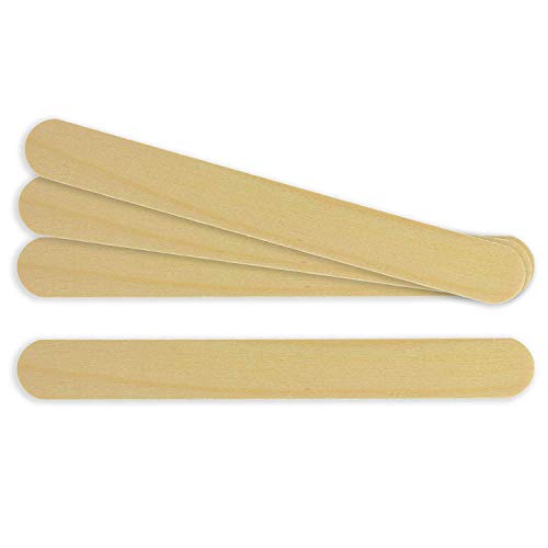 tongue depressors non sterile non splinter chemical free wooden 6 inch high grade natural birch by pampp medical surgical box of 100