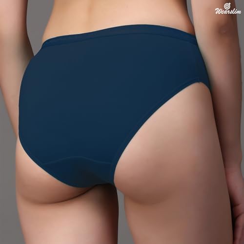 Image of Wearslim Premium Women Soft and Comfortable Women's Cotton Bikini No Show Panty | Ladies Invisible Breathable Briefs Soft Stretch Hipster Underwear