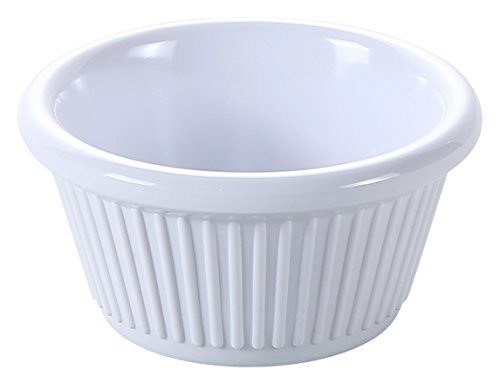 Yanco NC-509WT Fluted Ramekin, 2 oz Capacity, 1.25