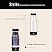 Hydrogen Negative ION Water Ionizer Hydrogenated Water Bottle Alkaline Energy Cup Anti Aging Antioxidant High Borosilicate Glass Make Hydrogen Content Up to 1200-1500 PPB 420 Ml