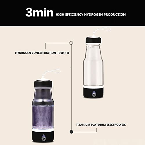 Bouteille d'eau hydrogénée portable PAHION en verre borosilicaté 420ml - 7