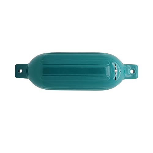 Image of Extreme Max Standard 3006.7593 BoatTector Inflatable Fender Value 2-Pack-6.5 inch x 22 inch, Teal