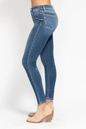 Judy Blue Women's High Waist Button Fly Skinny Jeans 823193