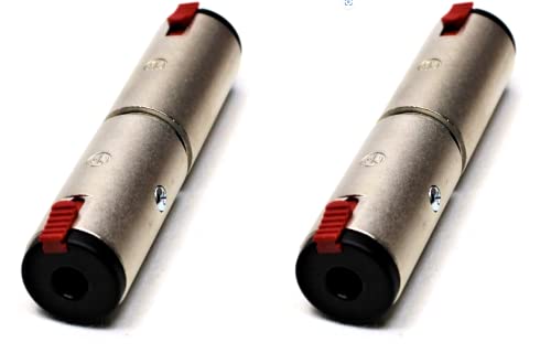 Adaptador hembra TRS de 1/4 original Neutrik NA3JJ LASE jack de dos unidades para cables de audio