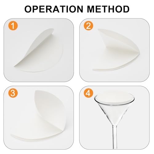 100 Stück Filterpapier Rund Weiß,Qualitatives Labor Filterpapier,mit mittlerer Fließgeschwindigkeit,für Laborbedarf Chemische Anwendungen Ölindustrie-Test(12.5cm)
