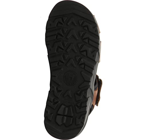 Mephisto - Sandali in Pelle/tessuto, marrone, 44